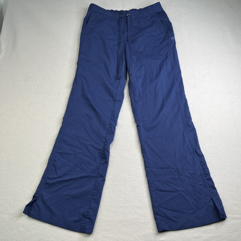 Healing Hands Purple Label Womens Small Pocketed Elastic Waist Navy Scrub Pants